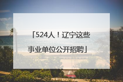 524人！辽宁这些事业单位公开招聘