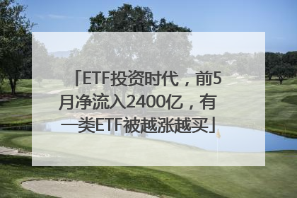 ETF投资时代,前5月净流入2400亿,有一类ETF被越涨越买